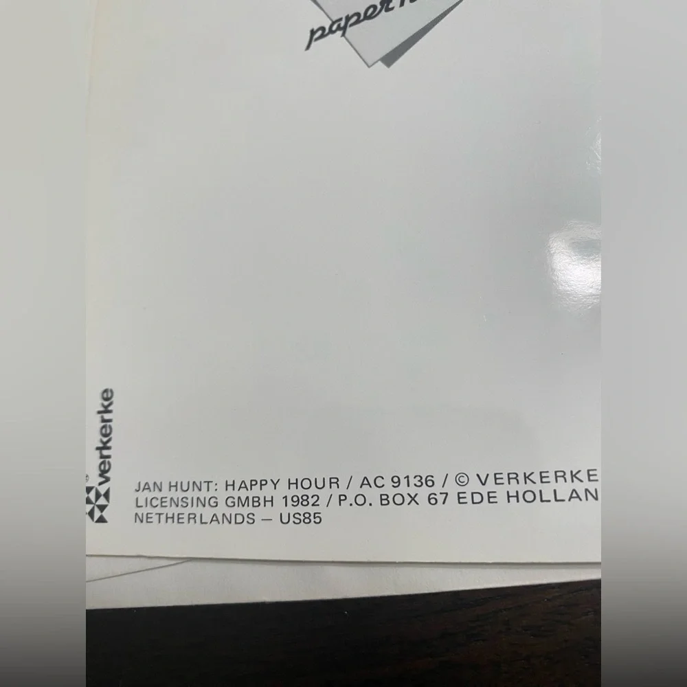 vintage 1982 greeting card unused- blank